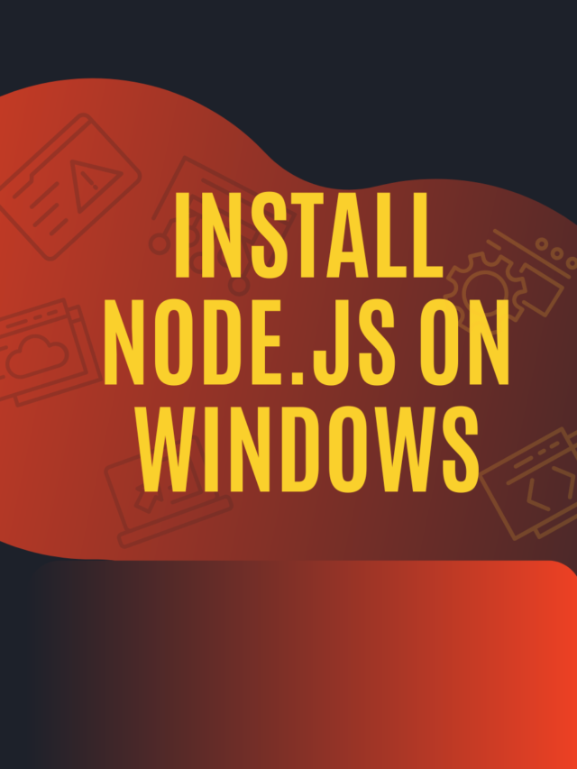 How to install Node js